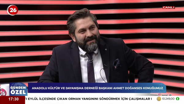POLSAM BAŞKANI AV. AHMET DOĞANSES KANAL 26 EKRANLARINA KONUK OLDU